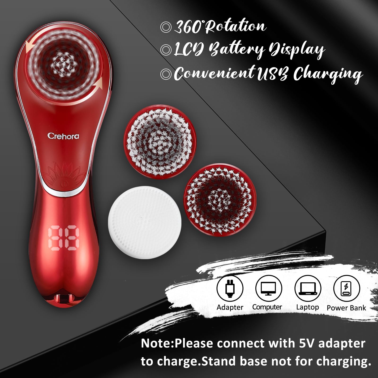 Amazon.com: Facial Cleansing Brush, Electric Face Scrubber, Facial
